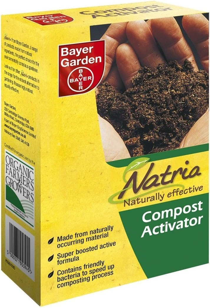 Bayer Gardenยฎ Organic Natria Naturally Effective Natural Fertilizer Accelerator Compost Activator 1KG (4kg (4 Packs))