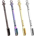4Pcs Mini Spoons, Multicolor Tiny Metal Spoon, Mini Shovel Spoons, Pendant Necklace Spoon