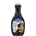 SweetLeaf Stevia & Monk Fruit Blueberry Syrup - Sugar Free Syrup for Pancakes, Low Carb Sweetener for Baking, Gluten Free, Low Calorie, Zero Sugar, Non GMO - 12 Fl Oz