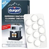 Durgol Espresso Machine and Coffee Maker Cleaning Tablets, 10 count