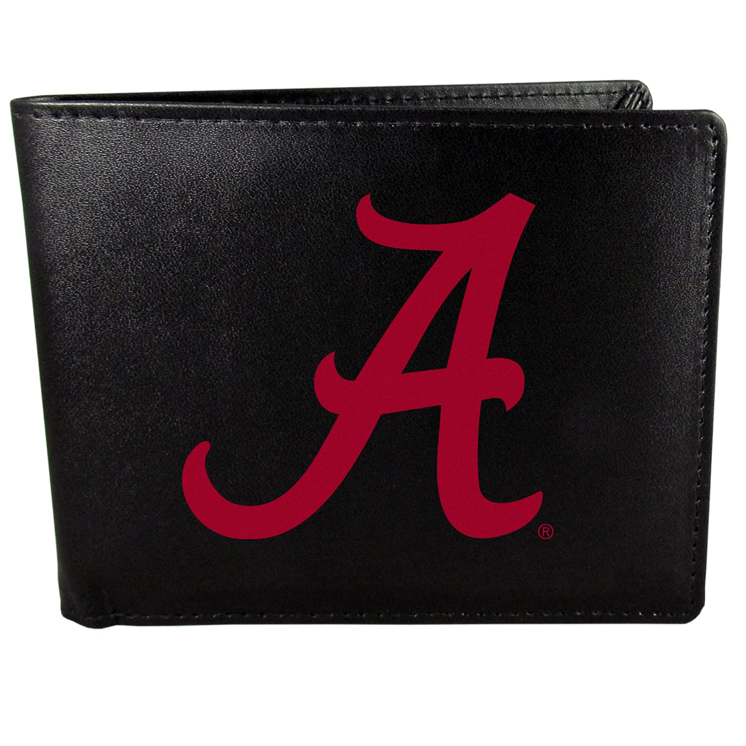 Siskiyou NCAA Sports Mens Alabama Crimson Tide Bi-fold Wallet Large Logo One Size Black