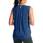 SANTINY Women's Sleeveless Workout Tops Breathable Lightweight Active Tennis Yoga Shirts Athletic Running Tank Tops for Women