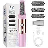 Callus Remover for Feet Rechargeable, Smooth Pedicure Wand Electric Foot File, Professional Pedicure Tools Kits Foot Scrubber for Smoother Feet Ideal Gift, Pedicure Kit Feet Care for Dead Dry Skin