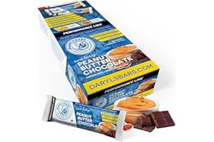 Daryl's Bars Peanut Butter Chocolate On the Go Snack On the Go Whey Protein Bars, Gluten Free, 22gr of Protein Snack, Meal Re