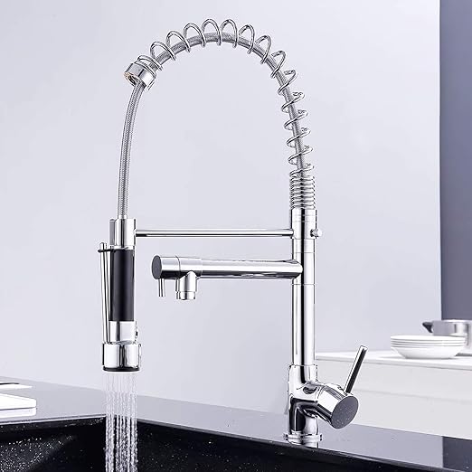 GAVAER Küchenarmatur,Wasserhahn Küche mit 360-Grad-Dreh und