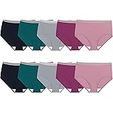 Fruit of the Loom womens Eversoft Cotton Underwear Multipacks, Tag Free & Breathable, Available in Plus Size
