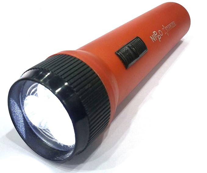 Nippo Starlite Plastic 3 LED Red Torch with Ayur Product Combo