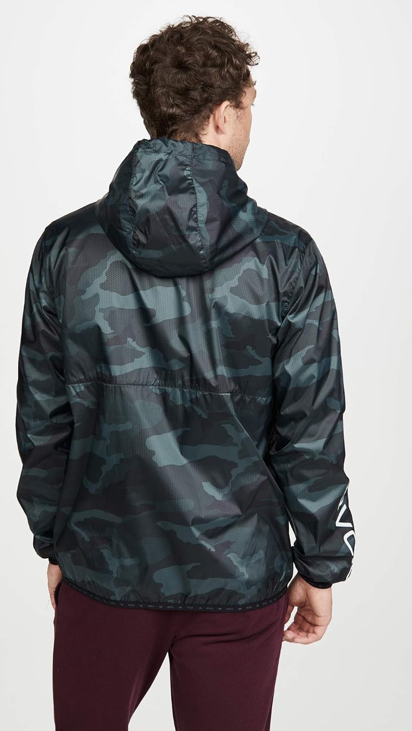 RVCA mens Hexstop Iv Windbreaker Jacket: Clothing