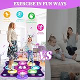 LEAPRCSTORE Light Up Dance Mat Rechargeable 6 Modes 8 Arrows Kids Gift view 4