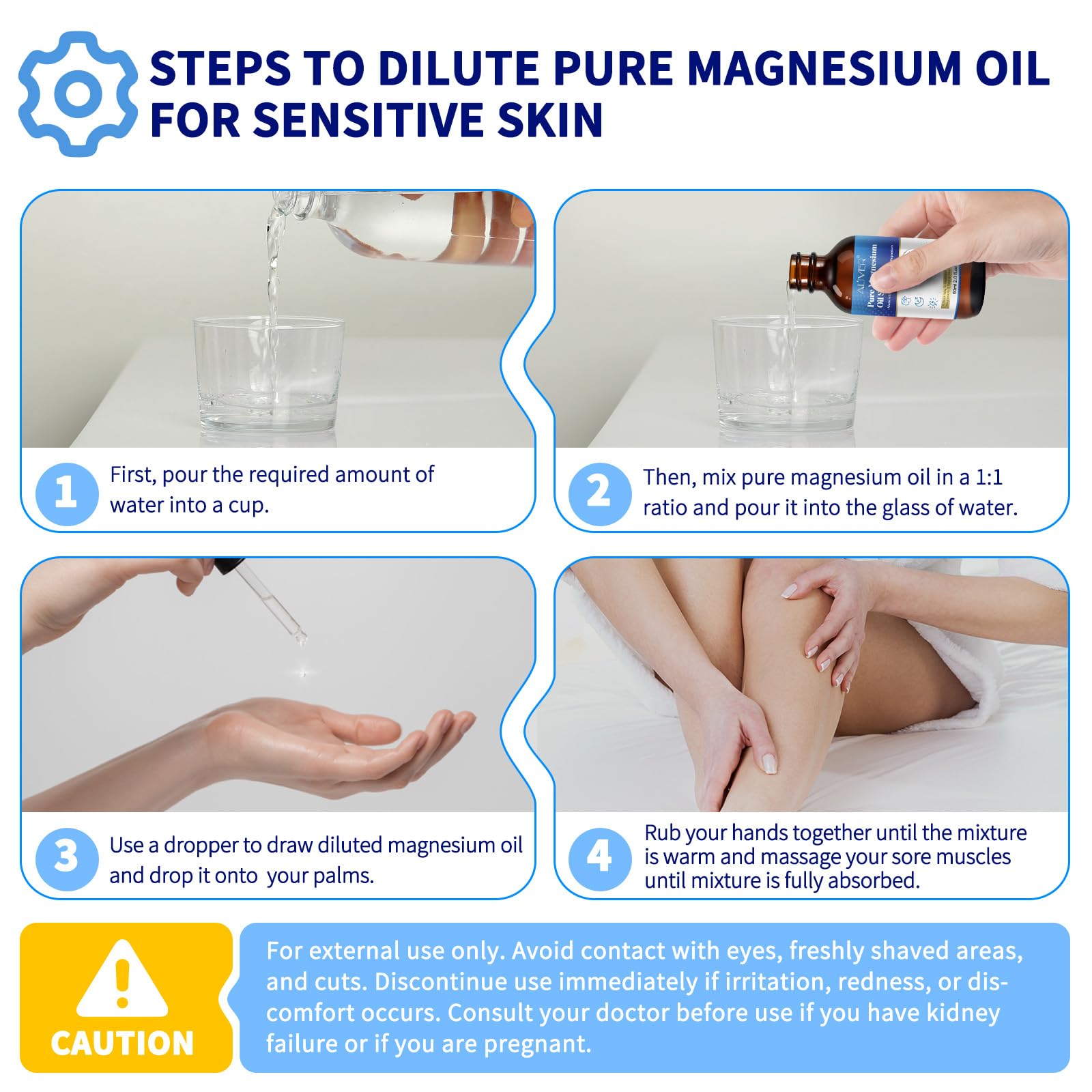 Generic Pure Magnesium Oil Spray, Magnesium Chloride Oil Spray, Magnesium Spray for Feet, Magical Magnesium Body Spray 2.02 fl.oz
