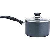 T-fal Specialty Nonstick Handy Pot with Glass Lid 3 Quart Oven Safe 350F Cookware, Pots and Pans, Dishwasher Safe Black