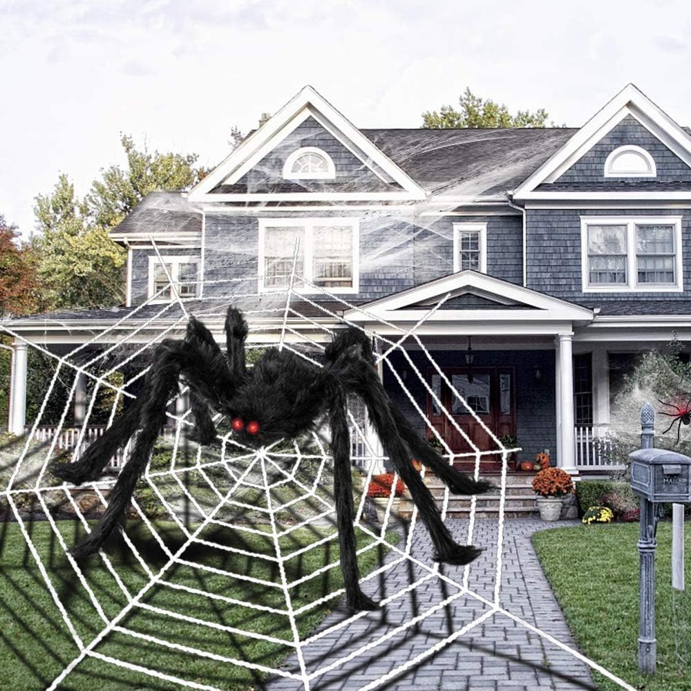 Almacenamiento y organización 20 Arañas de plástico Araña Peluda Grande