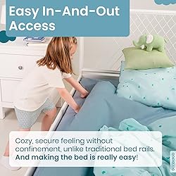 BANBALOO 2 Pack Bed Bumper for Toddlers 53" | Foam