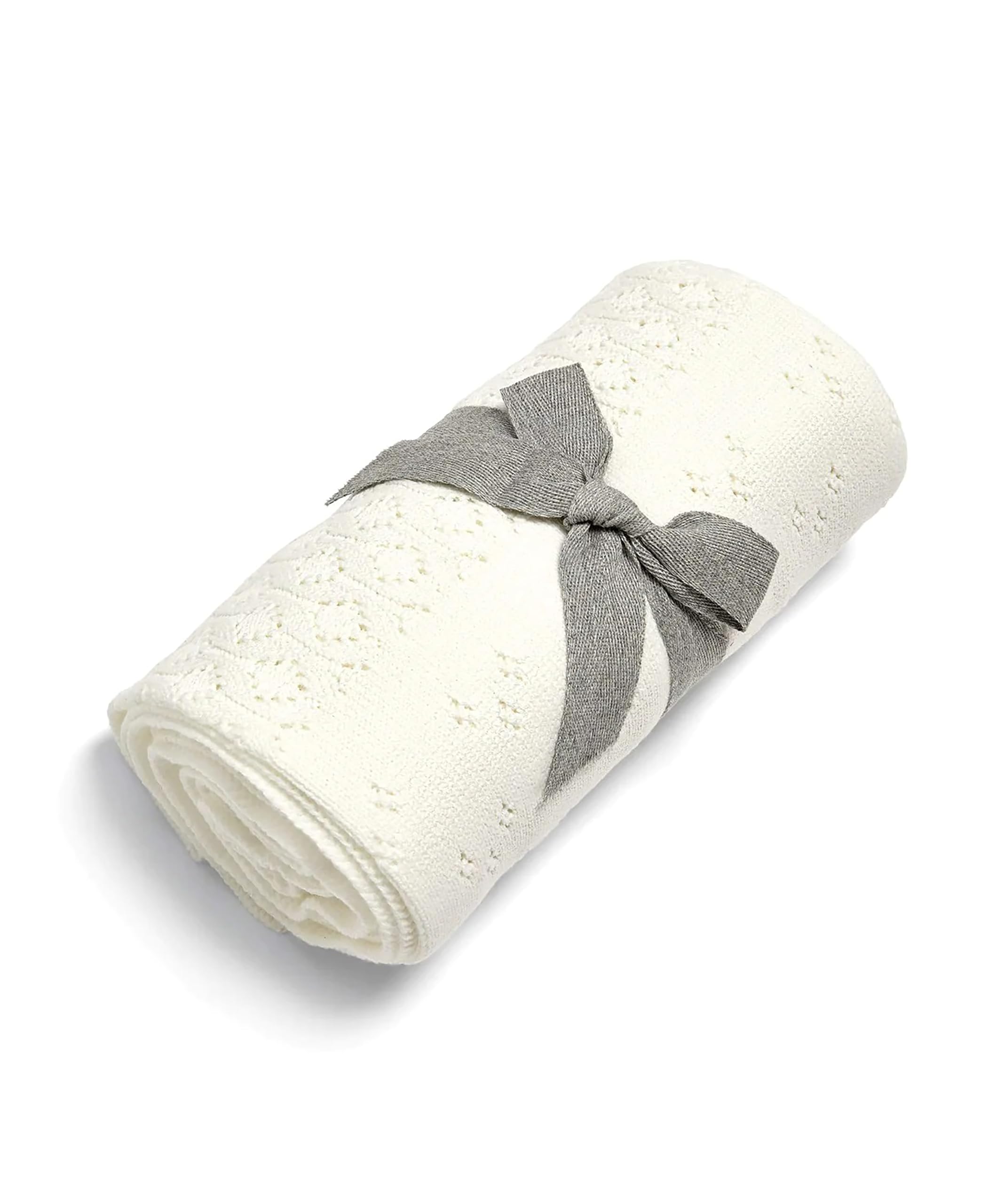 Mamas & Papas Small Knitted Blanket, Pointelle