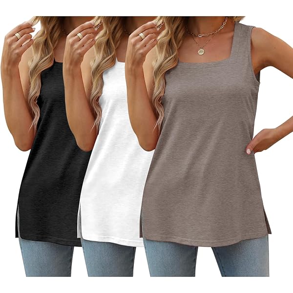 Women's Sleeveless Crew Neck Boho Top - Loose Fit Cotton Linen Tank For Summer - View #10