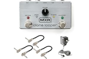 MXR M303 Clone Looper Pedal Bundle with 3 MXR Patch Cables
