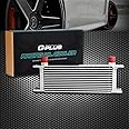 G-PLUS 13 Row AN10-10AN Universal Aluminum Engine Transmission Oil Cooler Silver
