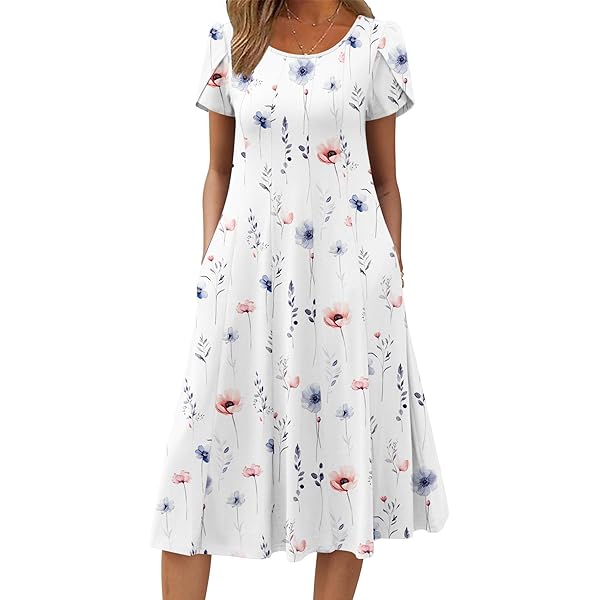 NIC+ZOE Women's Drapey Denim Shirtdress, Mid Wash 1 at Amazon