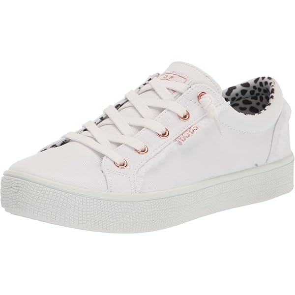 Amazon.com | Skechers Women's Bobs 113328 P Sneaker, White