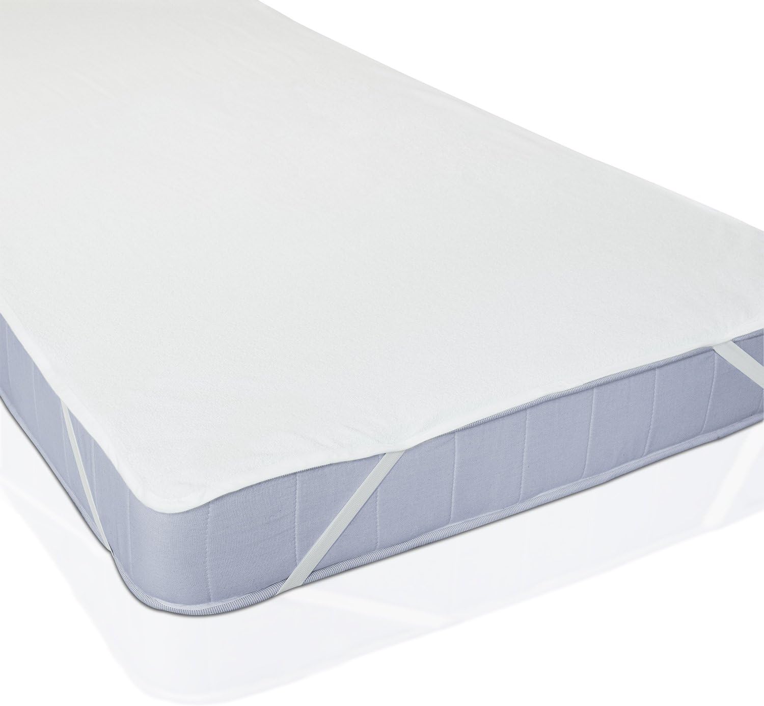 Lumaland Waterproof Mattress Protector 160 x 200 cm Breathable Anti Allergy Bedding Protector Mattress Pad Topper Cover