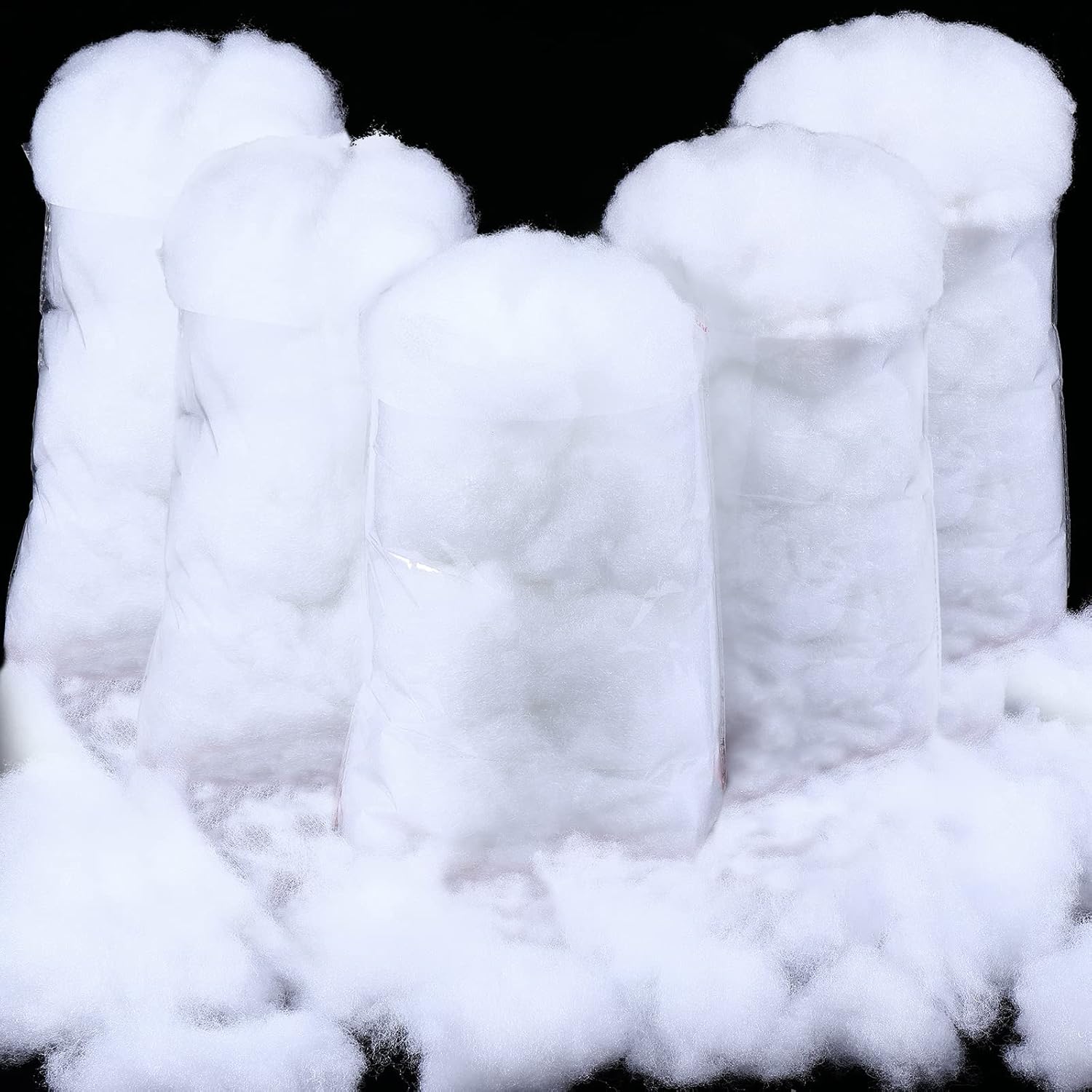Artificial Snow - Shappy 14.11 Ounce/ 400 g Christmas Fake Clouds Snow Decoration Artificial White Cloud Fiber Faux Fluffy Snow Indoor Soft Artificial Fake White Cotton Winter Craft Decor Xmas Tree Village Displays