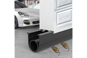 HZETUU Garage Door Seals Bottom Rubber - 16.5 Feet Weatherproof EPDM Rubber, Easy DIY Trim-to-Fit Installation Kit, Custom-Fit, Durable Seal for Energy Efficiency & Home Protection