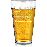 Shit Show Supervisor Definition Beer Glass 16 oz Coworker Gifts Sarcastic Boss Manager Team Leader Office Gifts to Supervisor Pint Glasses Clear Drinking Glass
