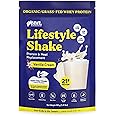 BBfL Meal Replacement Shakes, 21g Protein, Organic Whey Protein Powder, Apple Cider Vinegar, Digestive Enzymes, All in One Shake for Women & Men (15 Servings, Vanilla Cream)