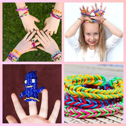LITTLEFUN Rubber Band Bracelet Kit for Girls,Bracelet Making Kit