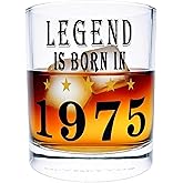 OHYEAHYYDS 1975 Birthday Gifts for Men, Birthday Decorations For Him, Present For Men, Gifts Ideas for Him, Dad, Husband, Friends, 10.5oz Whiskey Glass
