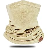 Winter Neck Warmer Gaiter Fleece Neck Cover Cotton Balaclava Windproof Face Cover Mask for Women Men