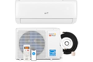 COSTWAY 24000 BTU Mini Split Air Conditioner, Energy Star, with Remote, Compatible with Alexa, Googlehome, Heat Pump, 21 SEER2 Inverter, 24H Timer, for Rooms up to 1500 Sq.Ft (Airtural Series)