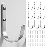 Josmimic 10-Pack Wall Hooks for Hanging Towel/Coat