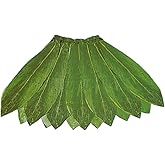 Hawaiian Poly-Silk Ti Leaf Hula Skirt - Adult Size Green