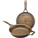 Stargazer 12-Inch Cast Iron Skillet | Made in USA, Seasoned, Premium Frying Pan for Grilling, Searing, Baking & More – Durabl