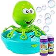Octopus Bubble Maker Machine with Bubbles Solutions Bubble Blowing for Fun Summer Outdoor or Party Activity for Kids and Toddlers