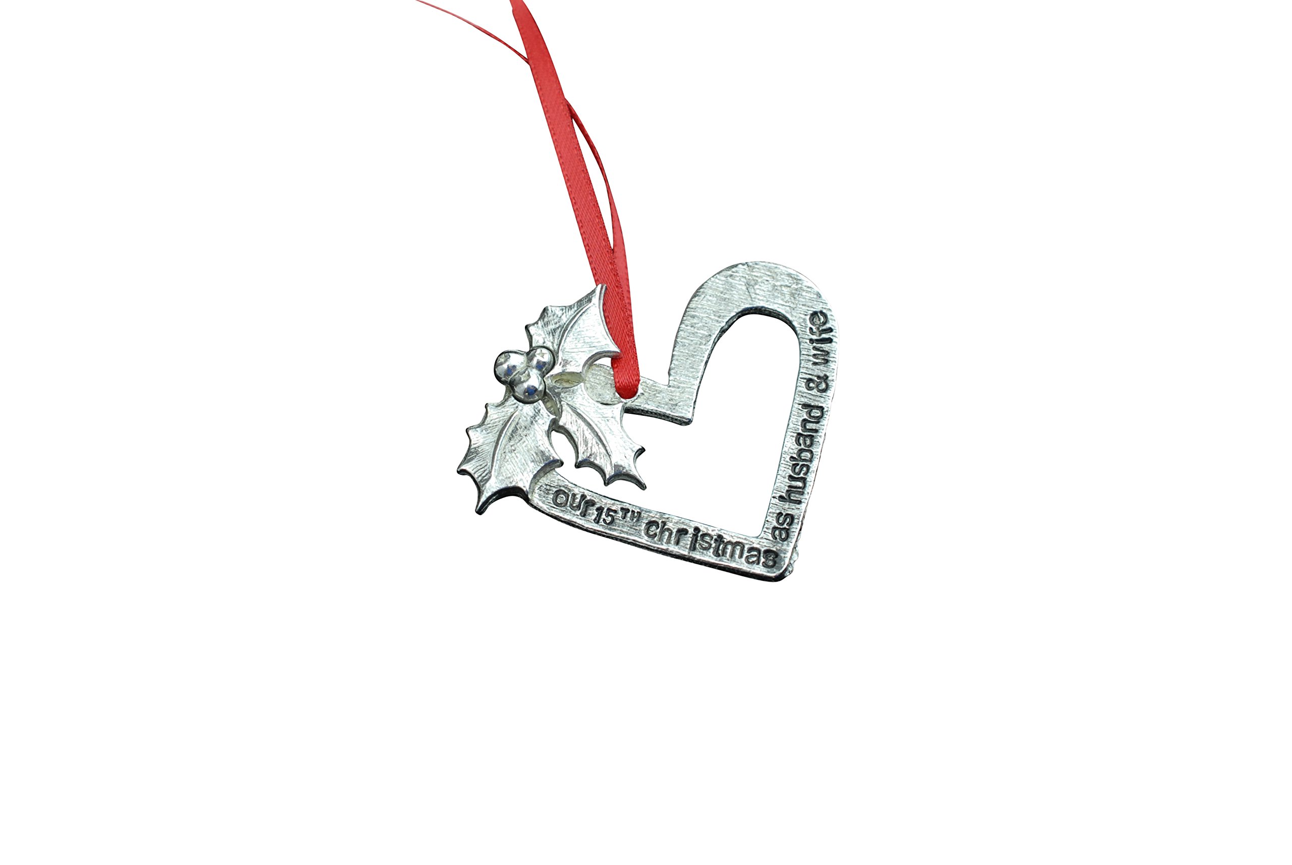 Our 15th Christmas As Husband & Wife - 15 YEAR Wedding Anniversary Christmas Tree Decoration