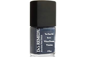 DR.'S REMEDY Dr’s Remedy Enriched Nail Polish: Non Toxic, All Natural, and Organic - Doctor Formulated: Strengthens, Restores, Heals, and Protects '24-Free' - DEVOTED Denim