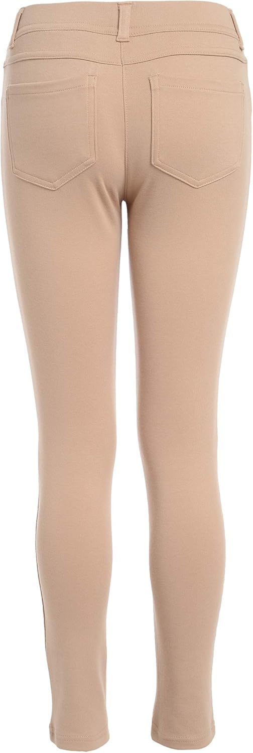Nautica Girls' School Uniform Stretch Interlock Legging: Clothing