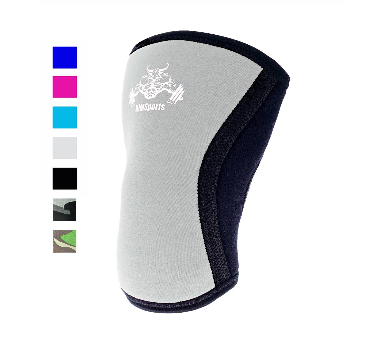 Knee Support For Squats Wrap Knee Sleeve 5mm Neoprene Sleeve For The Best Squats Knee Sleeve Powerlifting Compression Padded Knee Sleeve For Men And Women Gray M [ 1 Sleeve ]