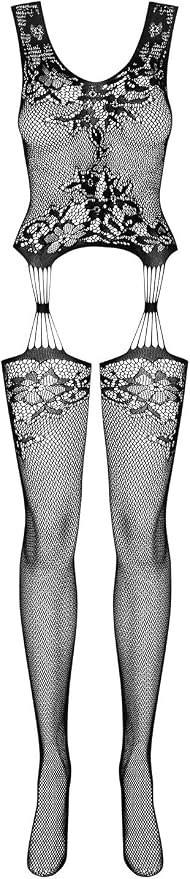 OBSESSIVE BODYSTOCKINGS Women's Ropa Interior Erótica De Cuero Y Látex ...