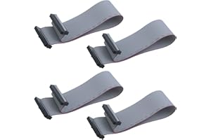 Antrader 4 Pieces 2.54 mm Pitch 40 Pin F/F IDC Flat Ribbon Cable Connector Dual Row Data Cable 30cm