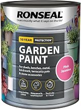 Ronseal Garden Paint Pink Jasmine 750ml view 4