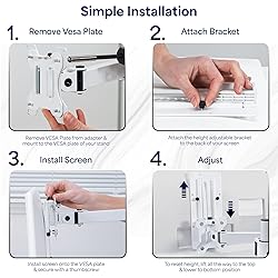 VIVO Height Adjustable VESA Adapter Stand for