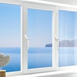 mwellewm 2Pcs UPVC Window Handle Lockable 43mm Spindle White Espag view 6