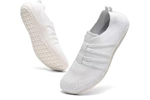 DEXJEWU Women's Minimalist Barefoot Walking Shoes Wide Toe Box Flats Lightweight Casual Gym Athletic Sneakers