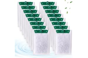 xbbwmrs 16-Count Medium Filter Cartridges Compatible with Tetra Whisper Bio-Bag Filters Medium Replacement Filter Cartridges for Whisper ReptoFilter and 10i IQ10 PF10 Power Filters -Ready to Use