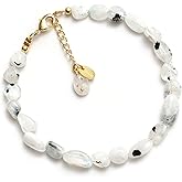 Gempires Natural Nuggets Bracelet Handmade Jewelry With 7 + 1 Inch 14k Yellow Gold Plated Adjustable Chain