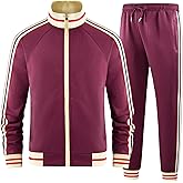 dioxoib Men Track Suits Sets Long Sleeve Full-zip Sweatsuit Active Jackets and Pants 2 Piece Outfits