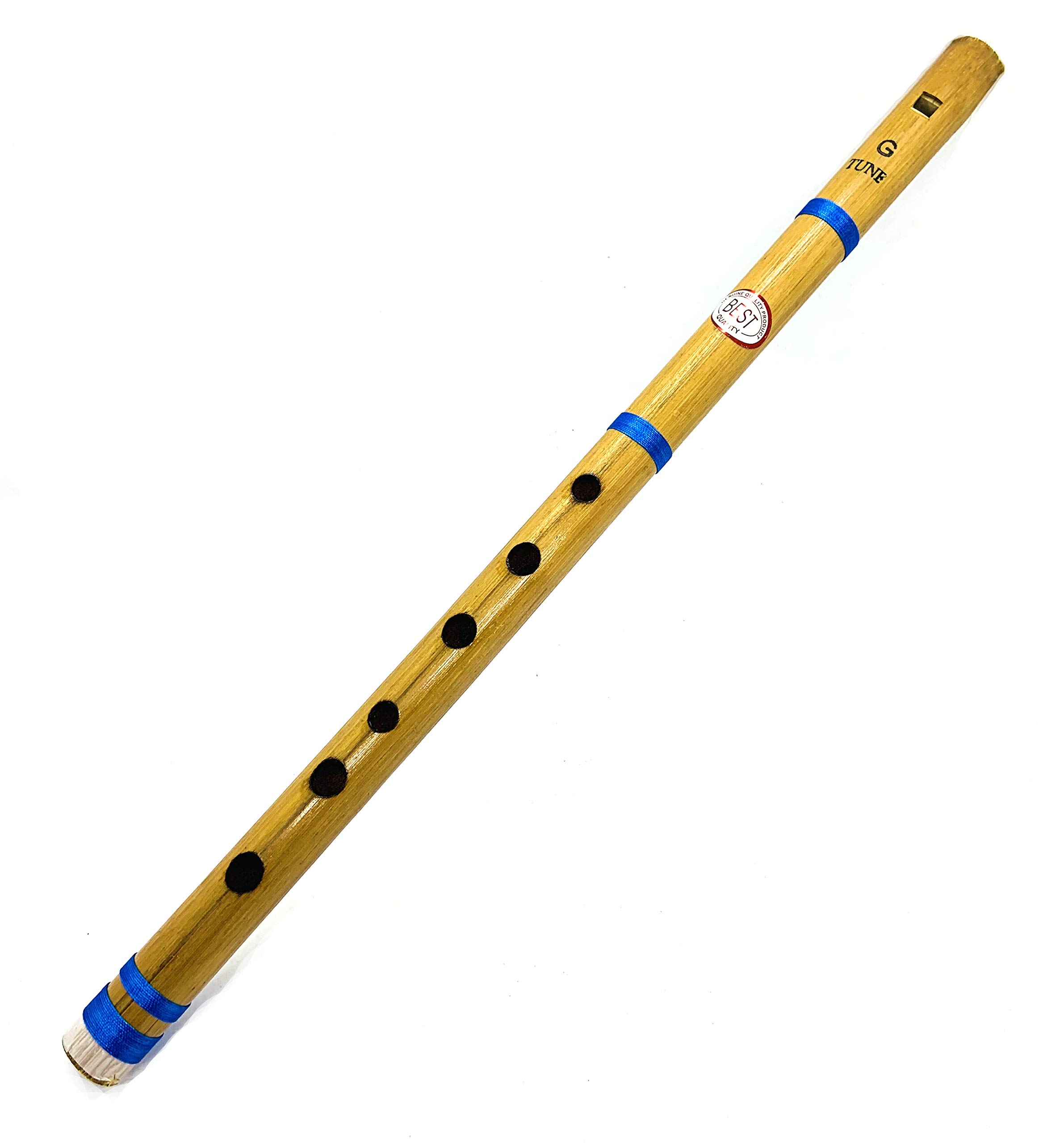 Indian Bamboo Flute Fipple Flute 17" Bansuri_Clarinet Musical Instrument (17inch (43cm Fipple))
